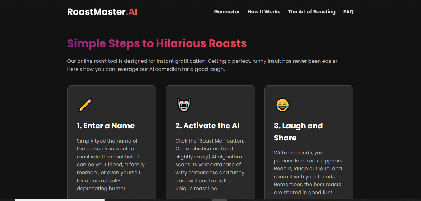 RoastMaster AI Interface